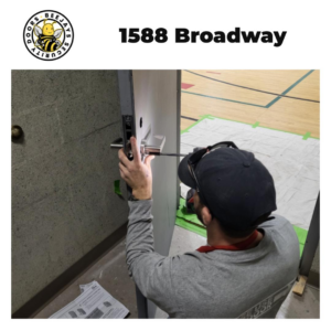 beejay's technician installing door lock in buffalo ny